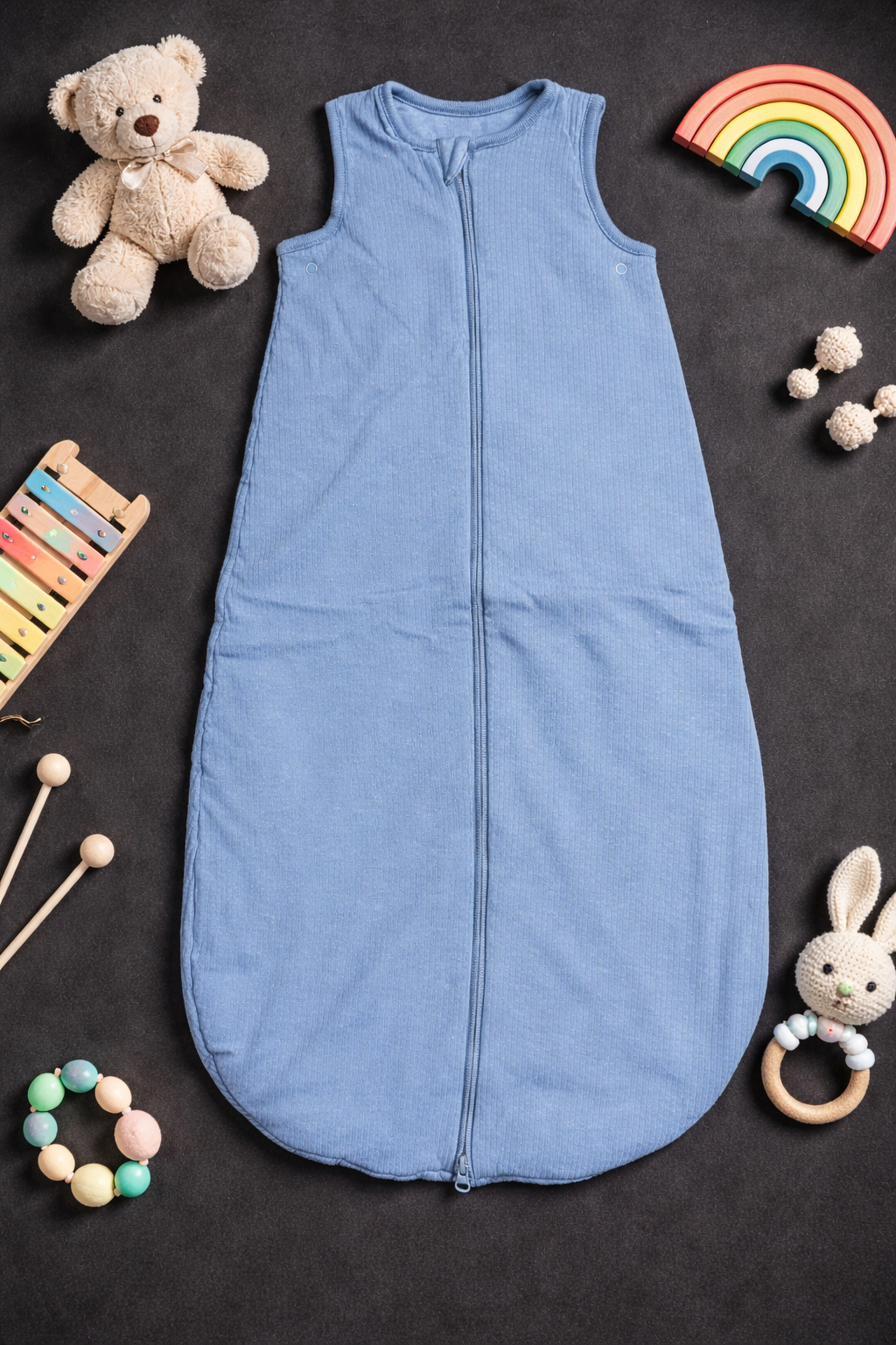 Classic Baby Cozy Sleeping Bag – Solid Blue