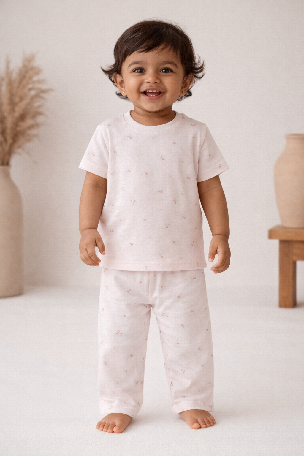 Minimal Floral Print Baby Co-Ord Set (1 to 5 Years)