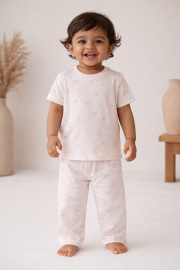 Minimal Floral Print Baby Co-Ord Set (1 to 5 Years)