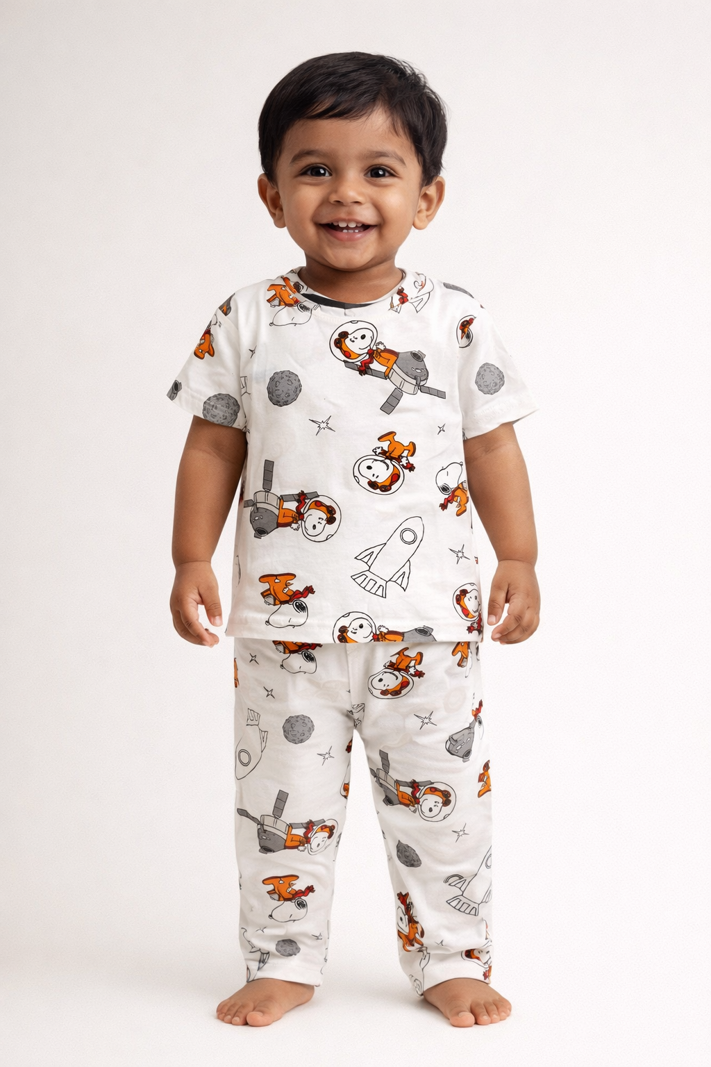 Space Print Cotton Baby Co-Ord Set (1 to 5 Years)