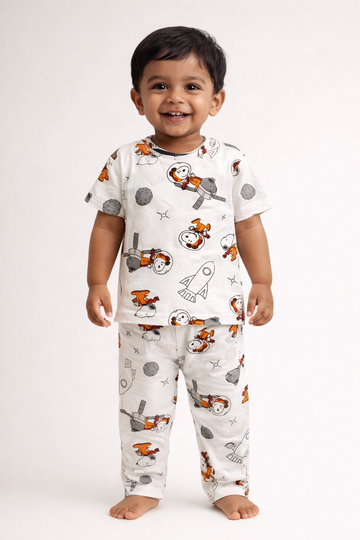 Space Print Cotton Baby Co-Ord Set (1 to 5 Years)