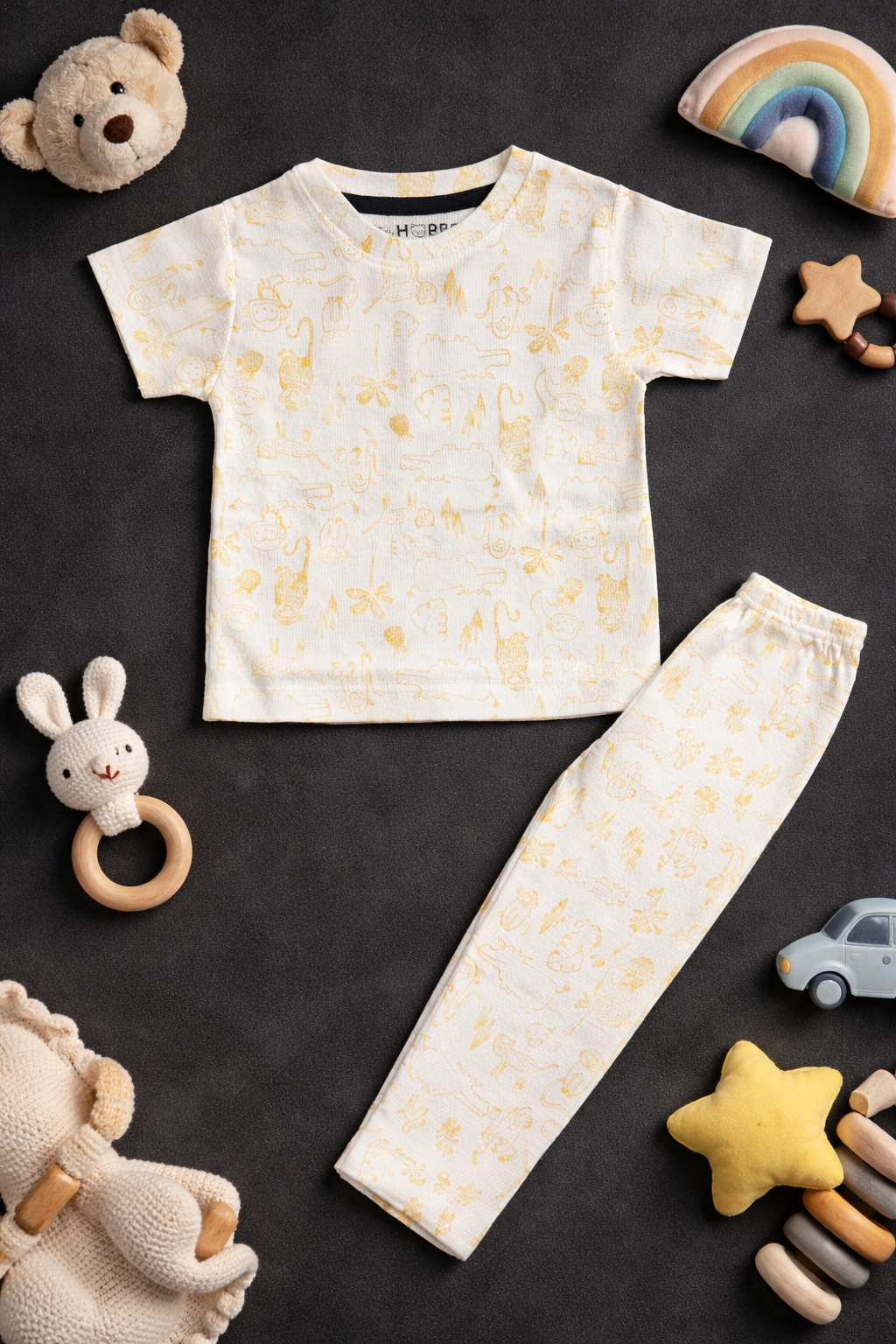 Yellow Forest Baby Co-Ord Set (6 Months to 3  Years)